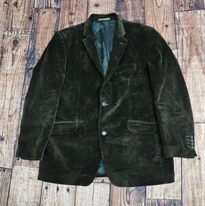 Leonard Jay of London Corduroy Blazer Sport Coat Jacket Men's Size 44R/38R